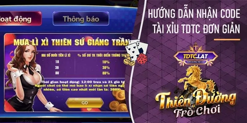 code tài xỉu TDTC - Thiên đường trò chơi